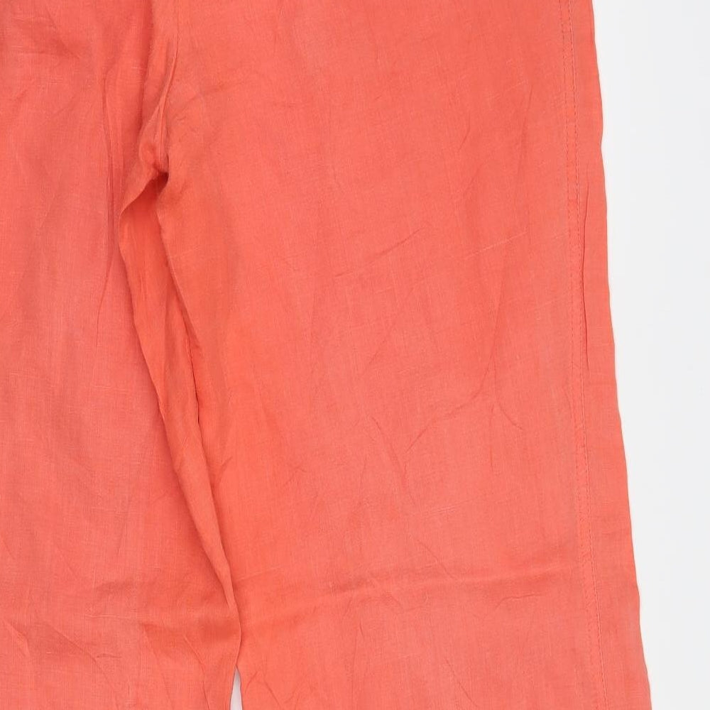 Steps Womens Orange Trousers Size 42 L32 in