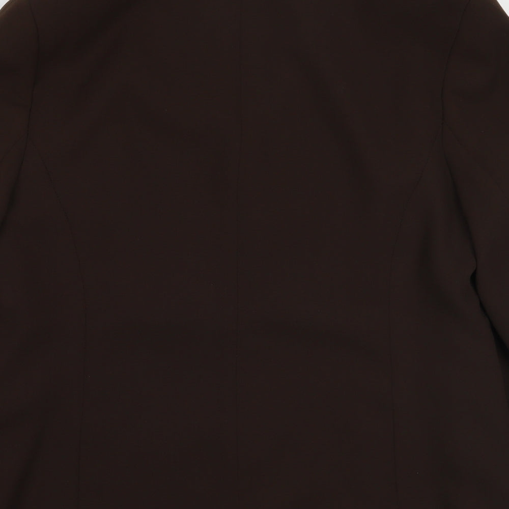 Nightingales Womens Brown Jacket Blazer Size 12