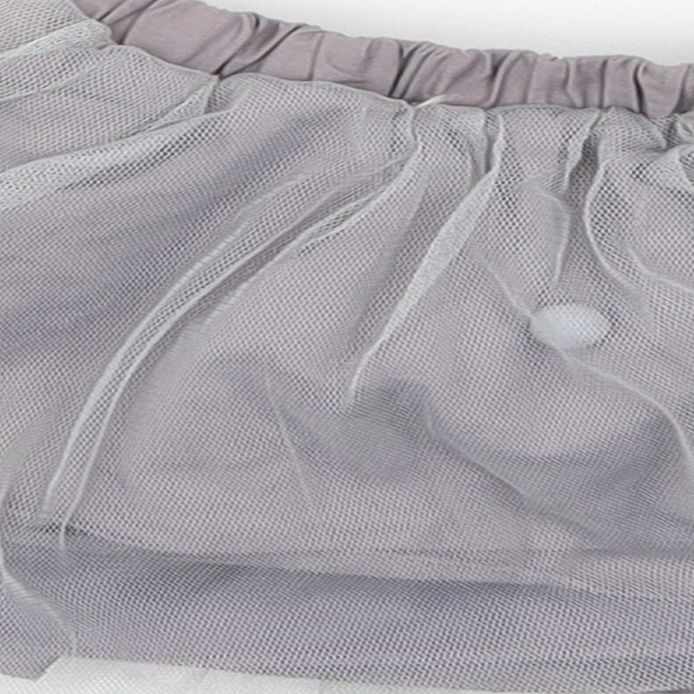 Nutmeg Girls Grey Tutu Skirt Size 3-6 Months - Pom Pom