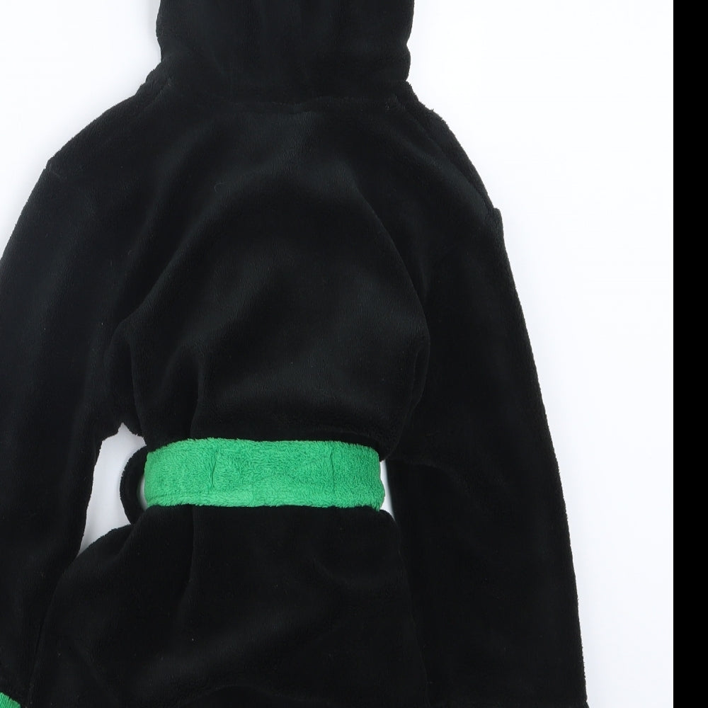BHS Boys Black Geometric Robe Size 2-3 Years - Ninja Turtls