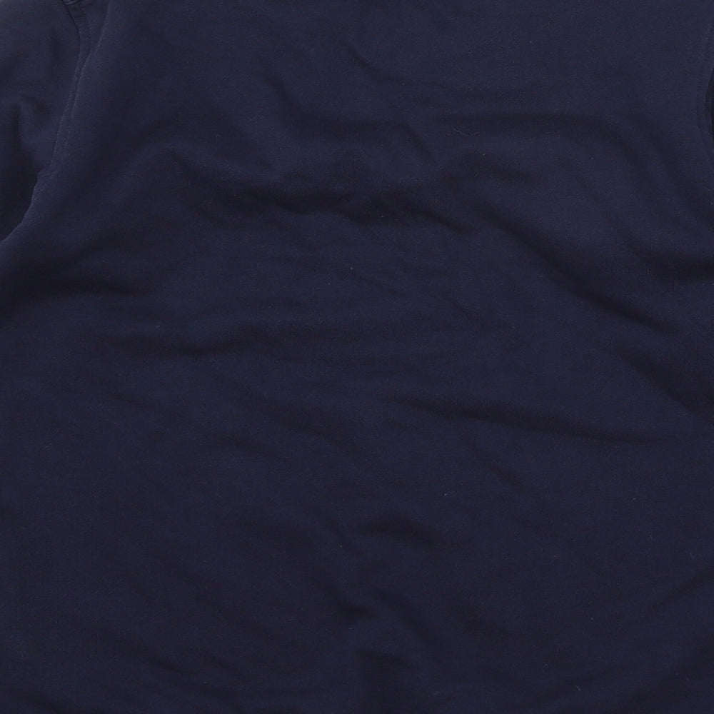 Marks and Spencer Boys Blue Jersey Pullover Sweatshirt Size 11-12 Years