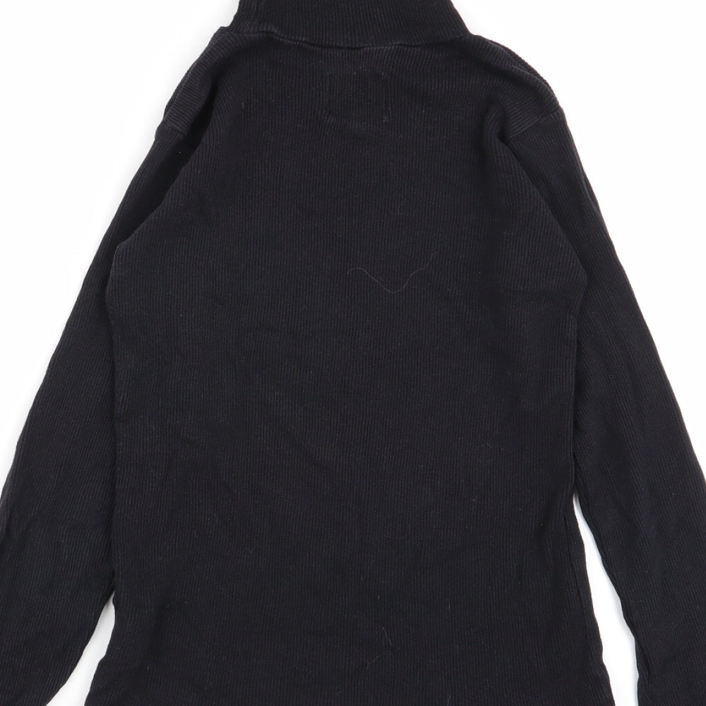 feva diva Girls Black Basic T-Shirt Size 9-10 Years