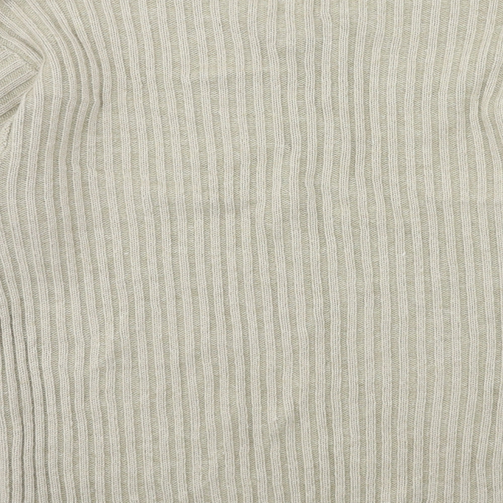 George Mens Beige Knit Pullover Jumper Size L