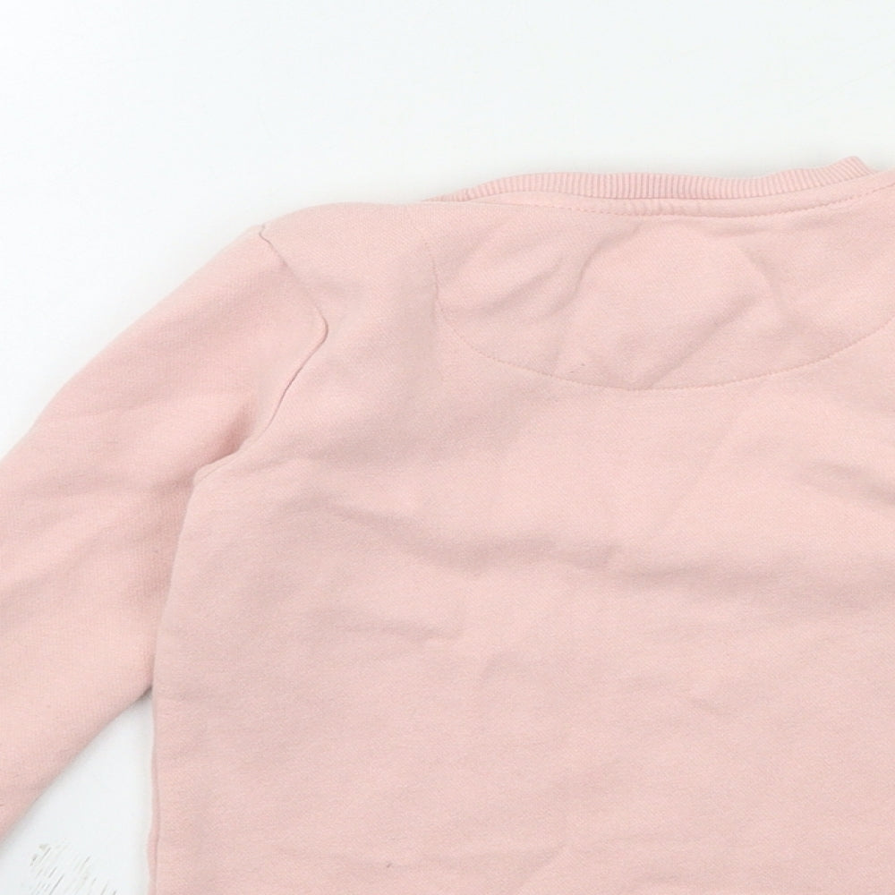F&F Girls Pink Pullover Sweatshirt Size 3-4 Years
