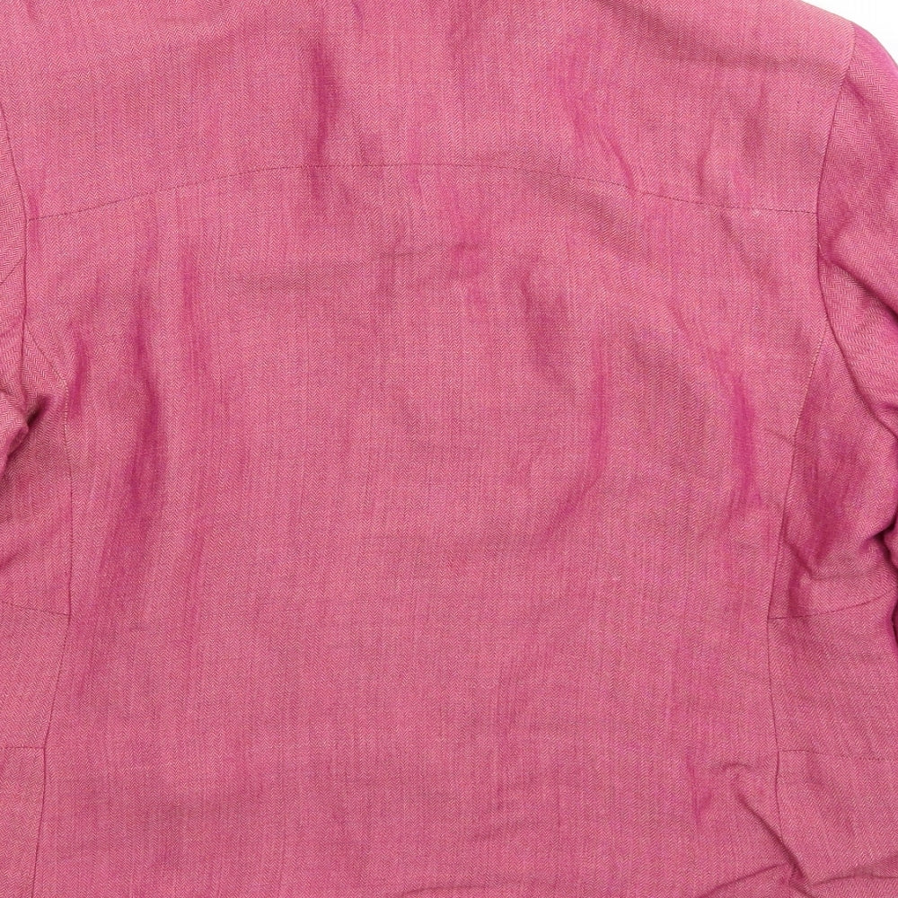 Marks and Spencer Womens Pink Jacket Blazer Size 14