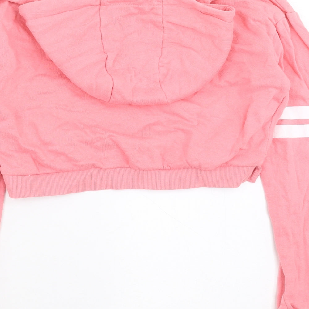 Miss Evie Girls Pink Pullover Hoodie Size 11-12 Years - cropped