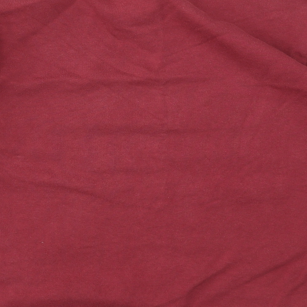 Topshop Womens Red Geometric Pullover Jumper Size 6