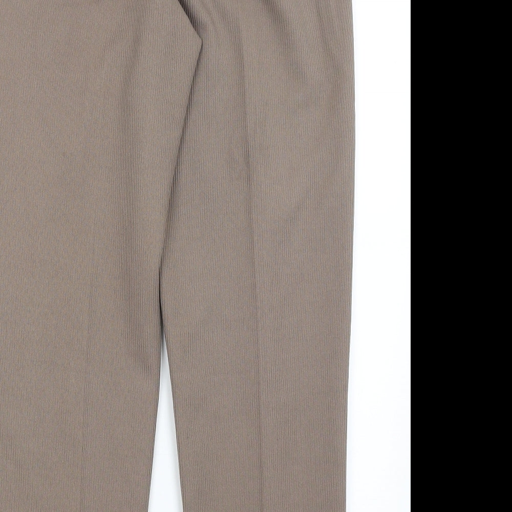 Paula W Womens Brown Trousers Size 18 L29 in