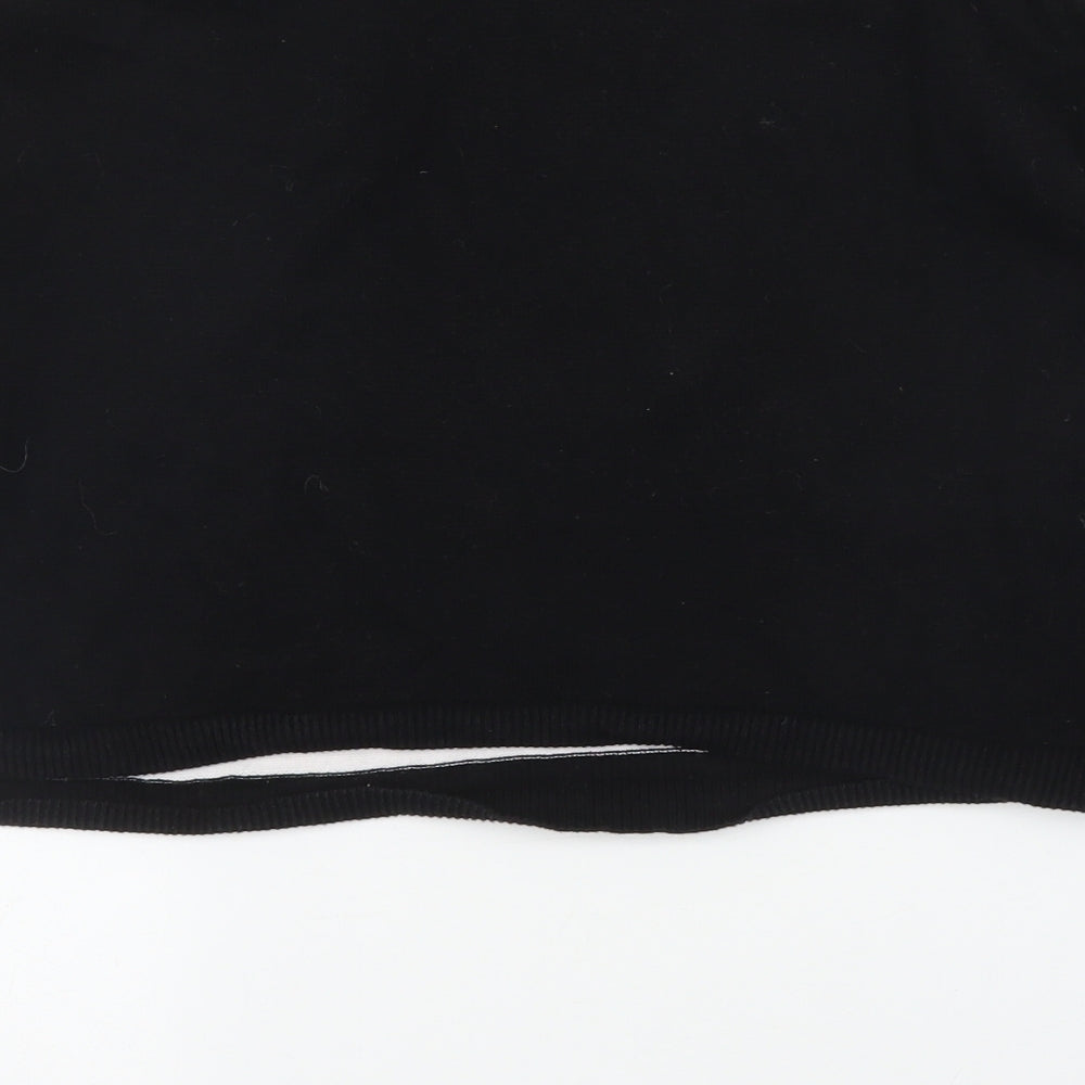 Topshop Womens Black Pullover Jumper Size 10
