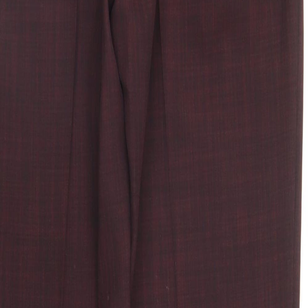 M&S Womens Purple Trousers Size 8 L29 in