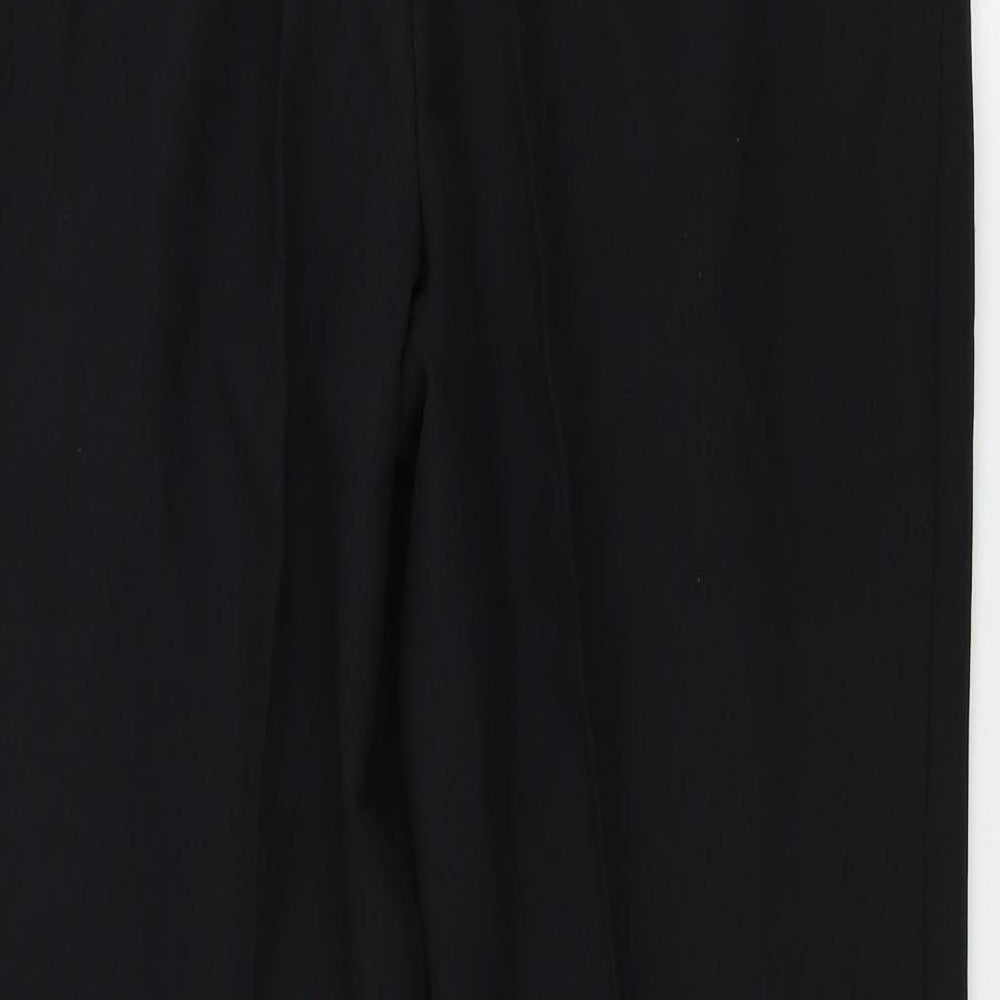 Marks and Spencer Womens Black Trousers Size 12 L26 in