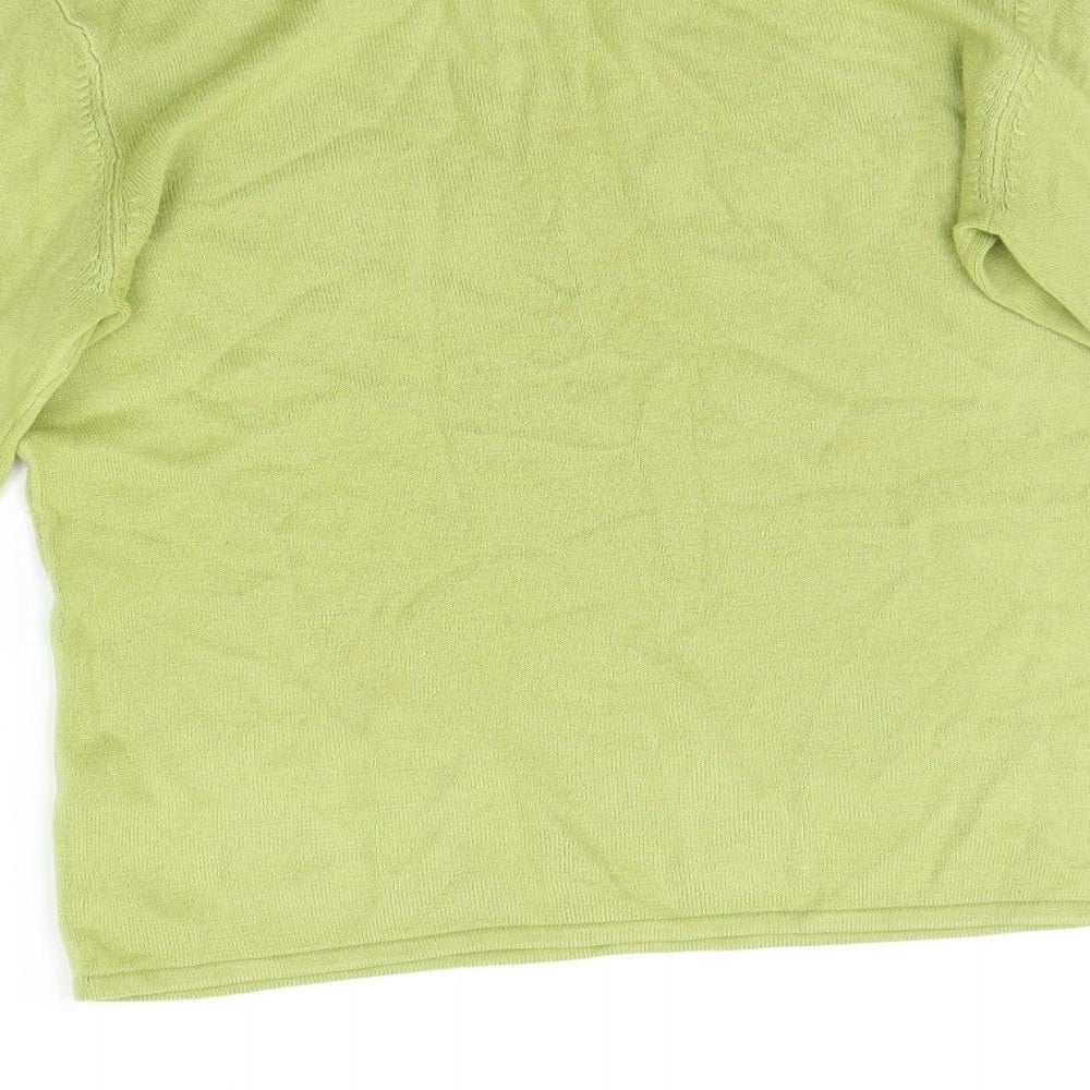 BM Womens Green Pullover Jumper Size S