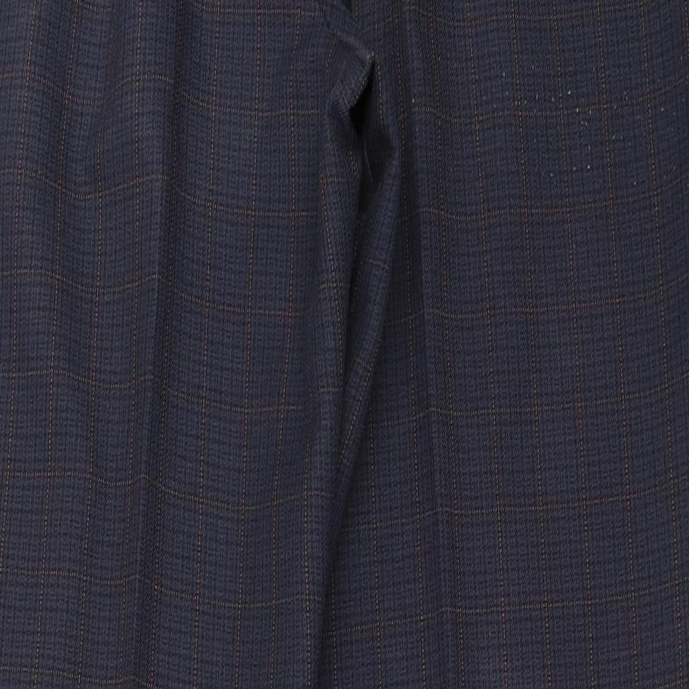 Marks and Spencer Womens Blue Trousers Size 14 L28 in