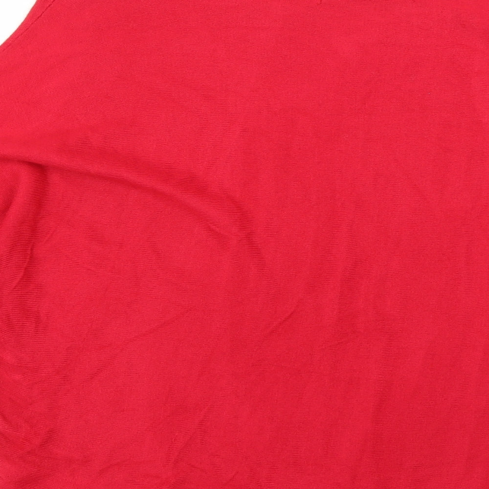 Marks and Spencer Womens Red Pullover Jumper Size 10