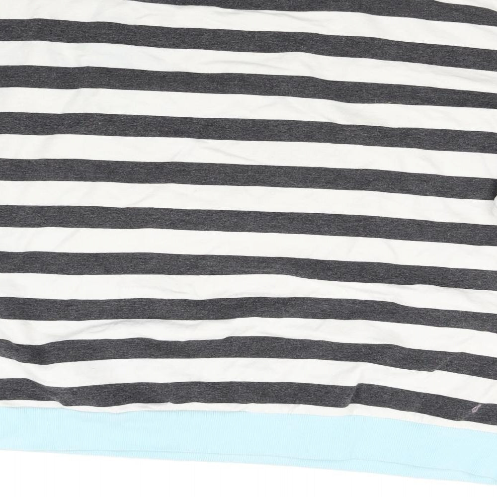 Pete Panda Womens Multicoloured Striped Top Pyjama Top Size 14