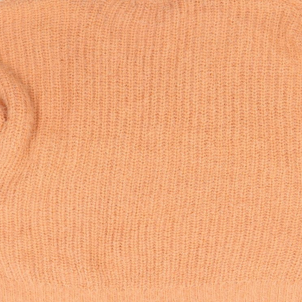 M&Co Womens Orange Knit Pullover Jumper Size 10