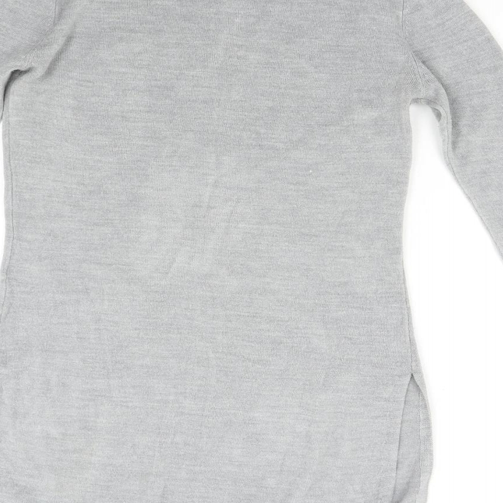 South Womens Grey Knit Pullover Jumper Size 8