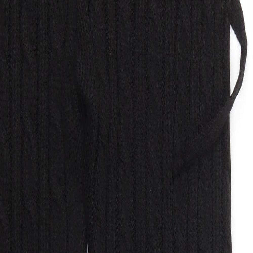 Preworn Womens Black Solid Knit Pyjama Pants Size XS