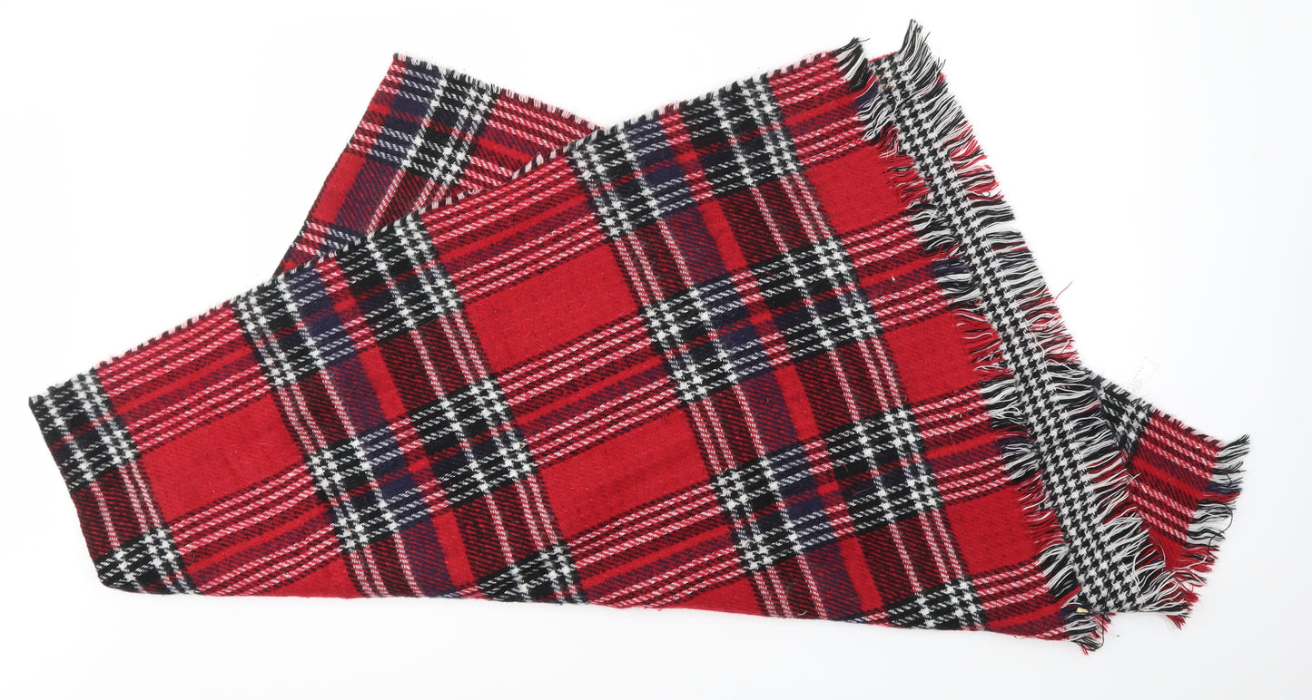 Primark Unisex Red Check Scarf