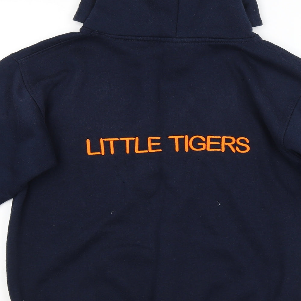 Preworn Boys Blue Pullover Hoodie Size 9-10 Years