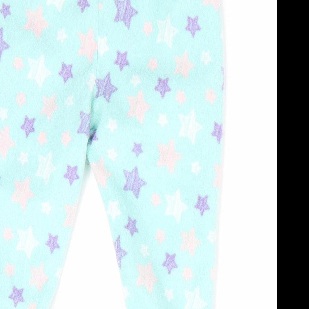 PEP & CO Girls Green Geometric Pyjama Pants Size 9-12 Months - Star Print
