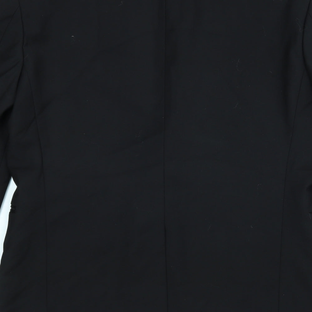 B&W Mens Black Jacket Suit Jacket