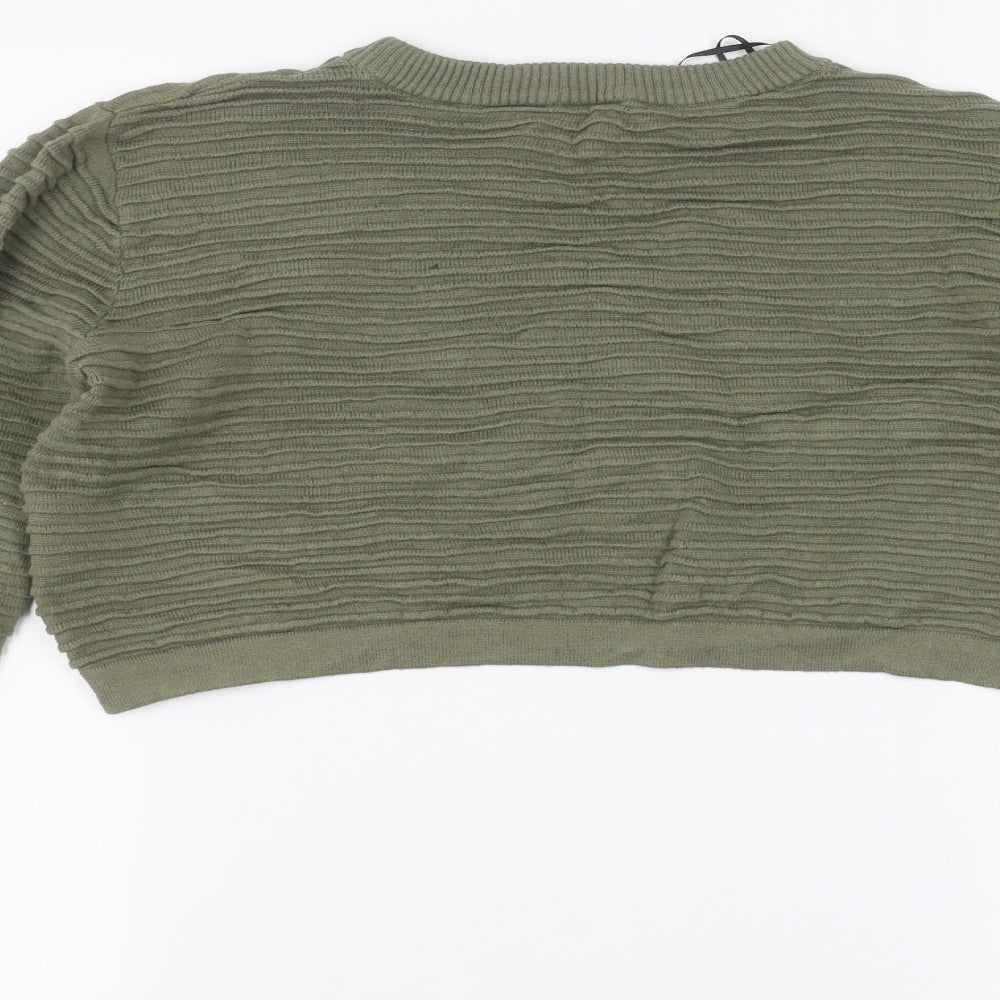 H&M Womens Green Pullover Jumper Size S