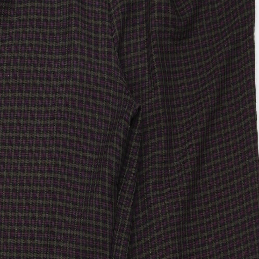 Preworn Womens Multicoloured Check Trousers L28 in