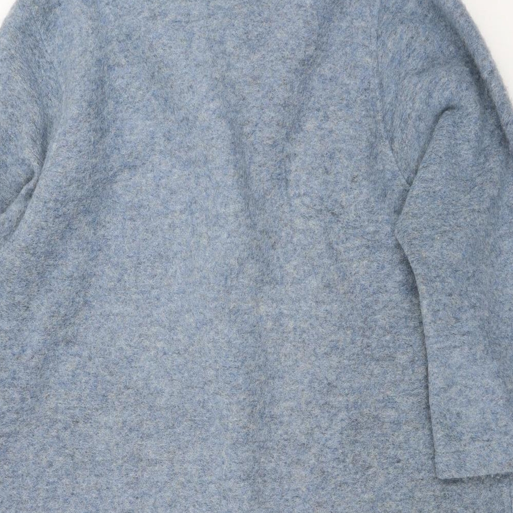 Preworn Womens Blue Overcoat Coat