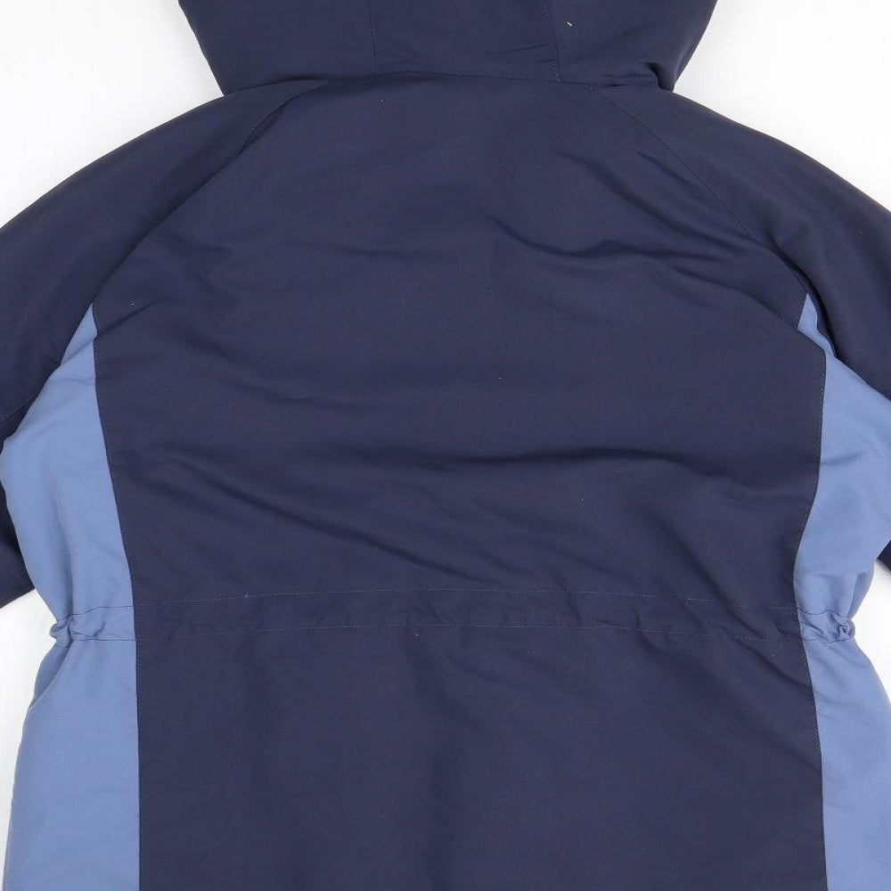 BM Womens Blue Overcoat Coat Size S