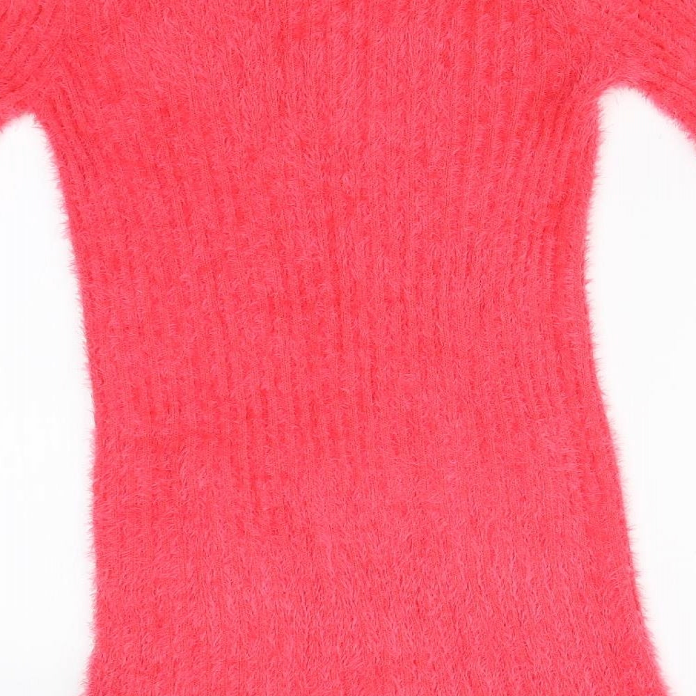 NIYUFUSHI Girls Pink Cardigan Jumper