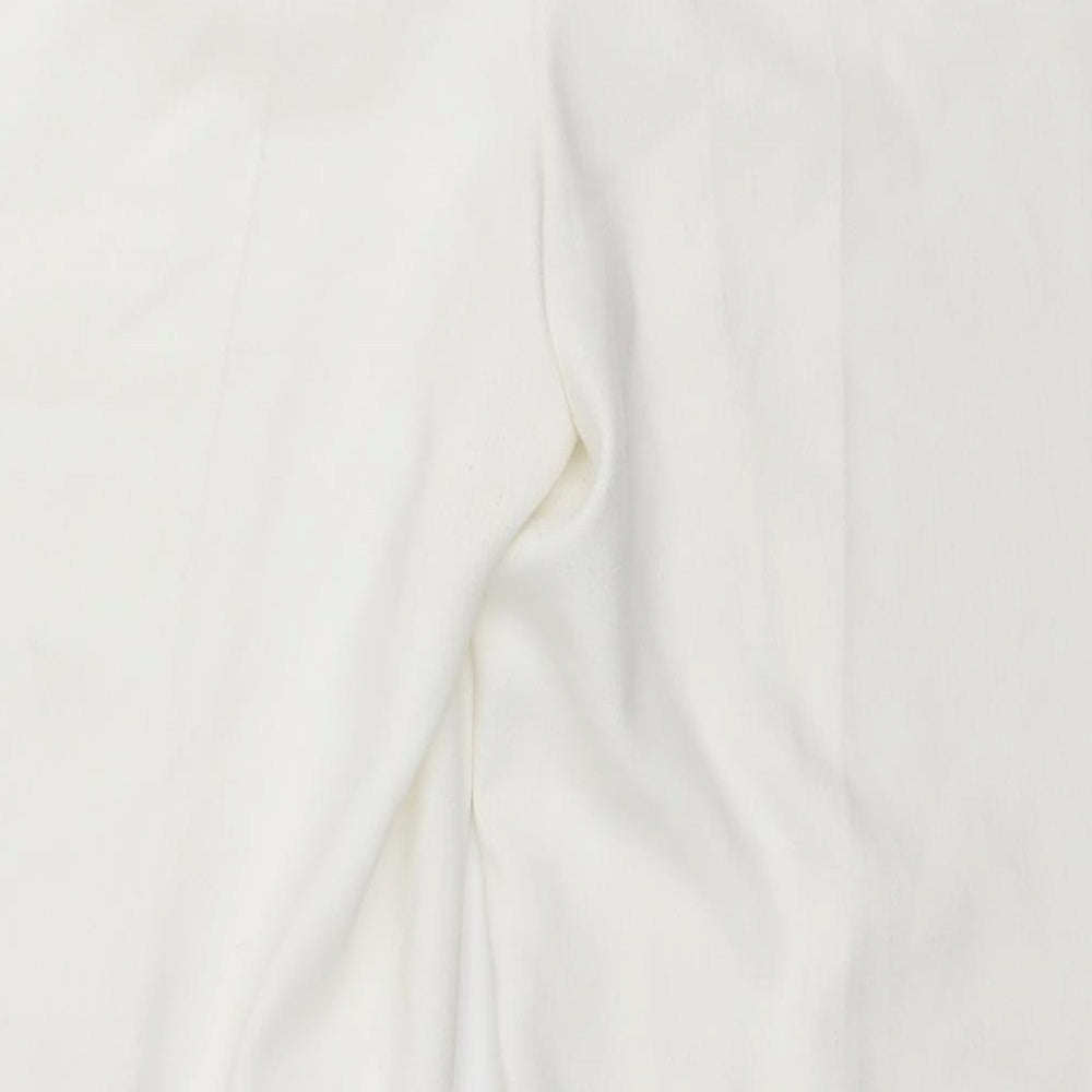 essence Womens White Trousers Size 20 L26 in