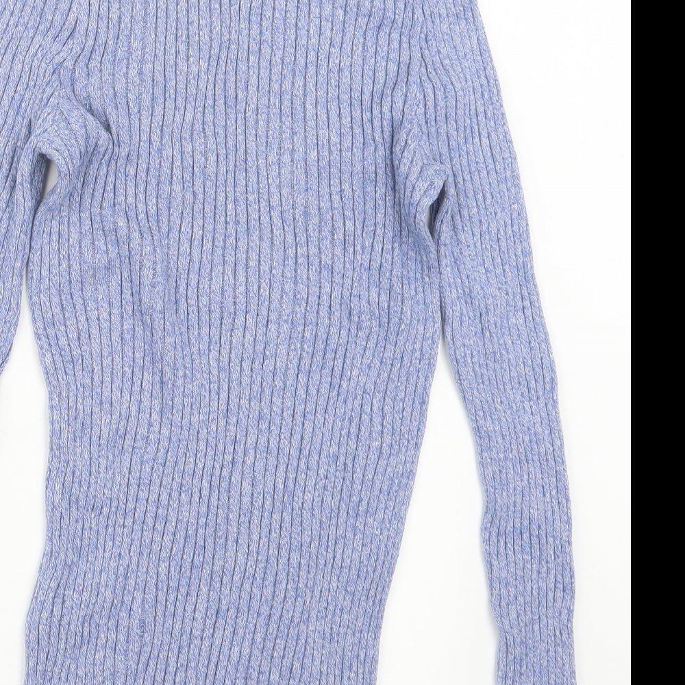 Cedar Wood State Mens Blue Knit Pullover Jumper Size XS