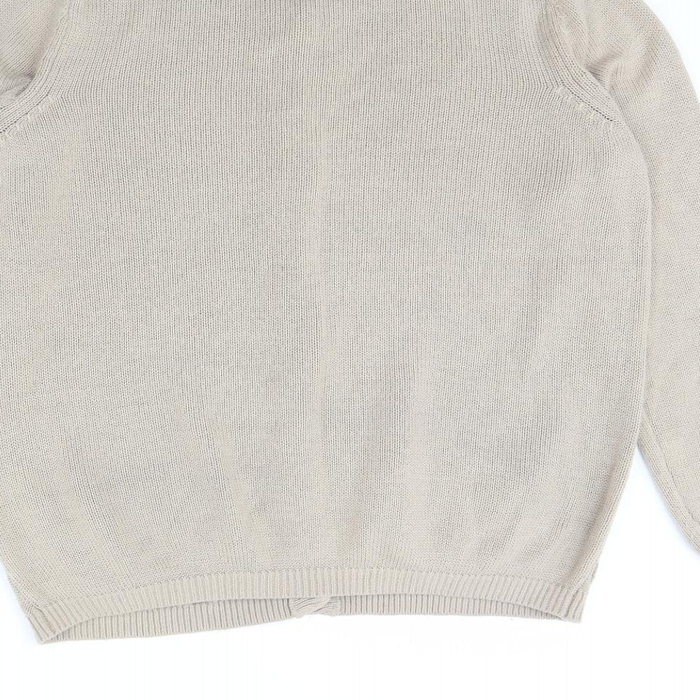 Bonmarché Womens Beige Cardigan Jumper Size M