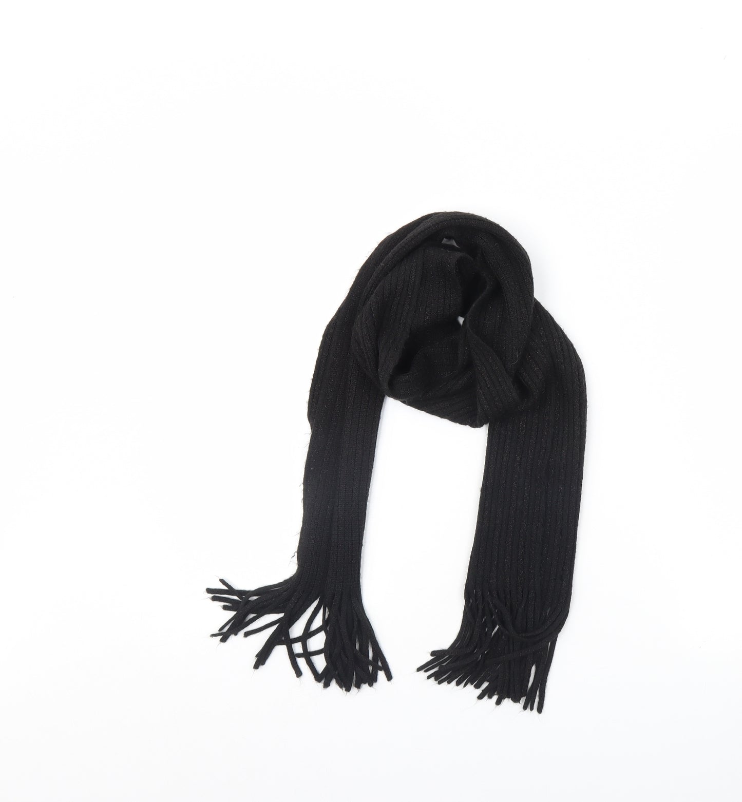 Preworn Womens Black Scarf