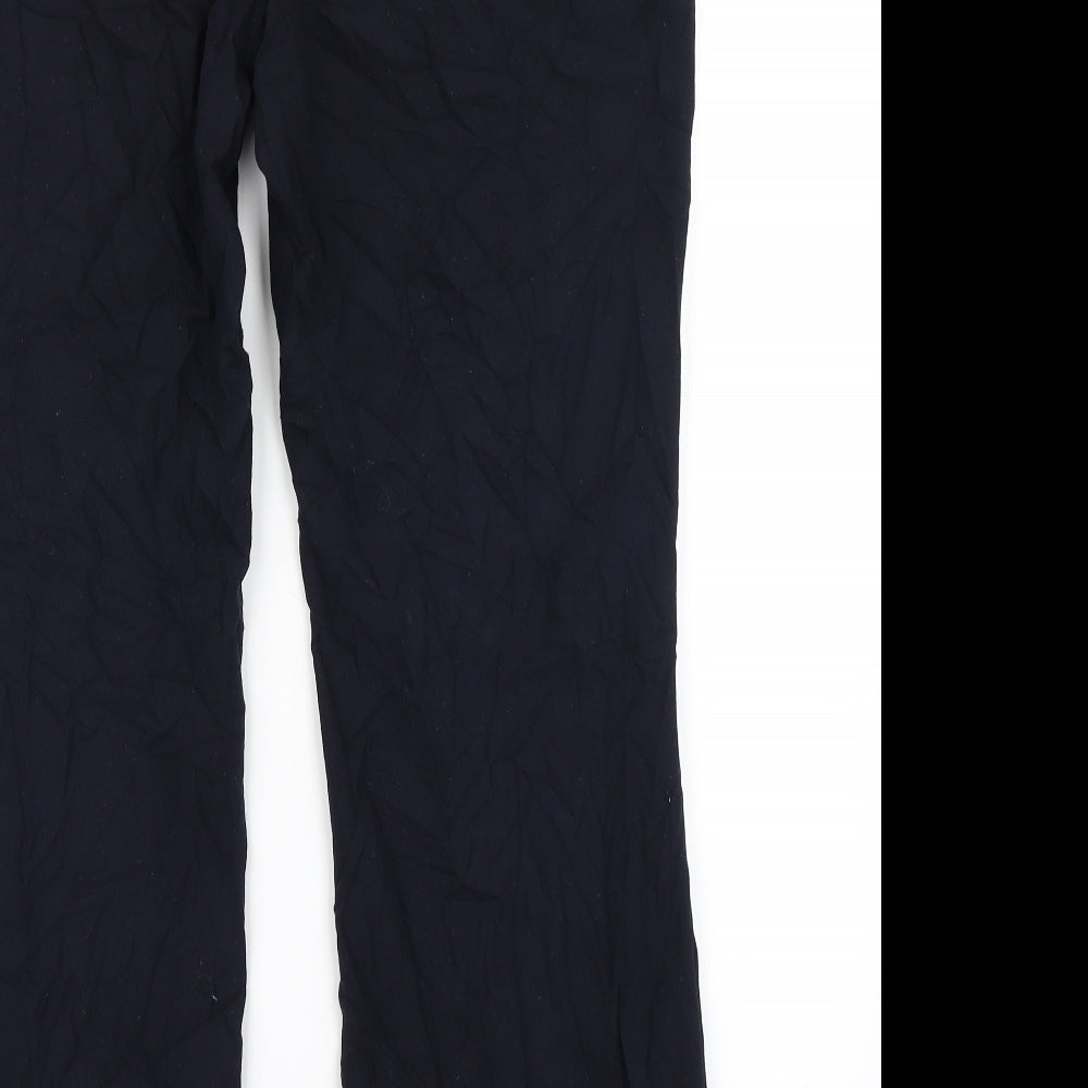 Marks & Spencer Womens Blue Dress Pants Trousers Size 16 L28 in