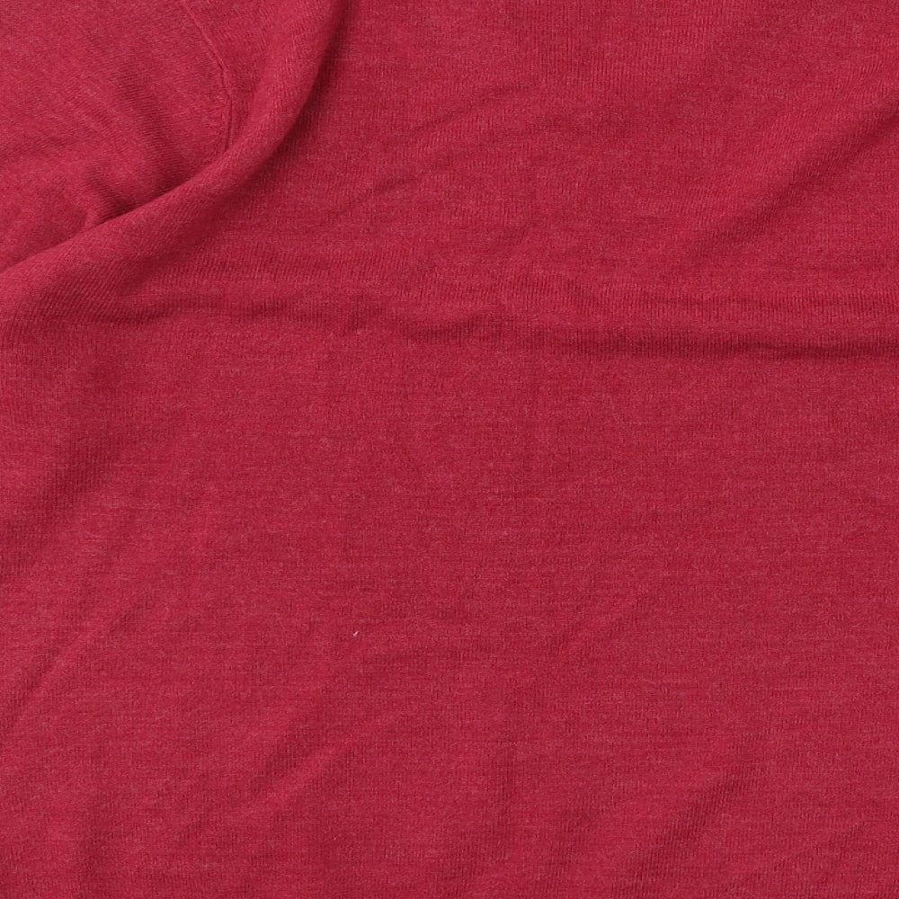 Marks and Spencer Womens Red Knit Pullover Jumper Size L