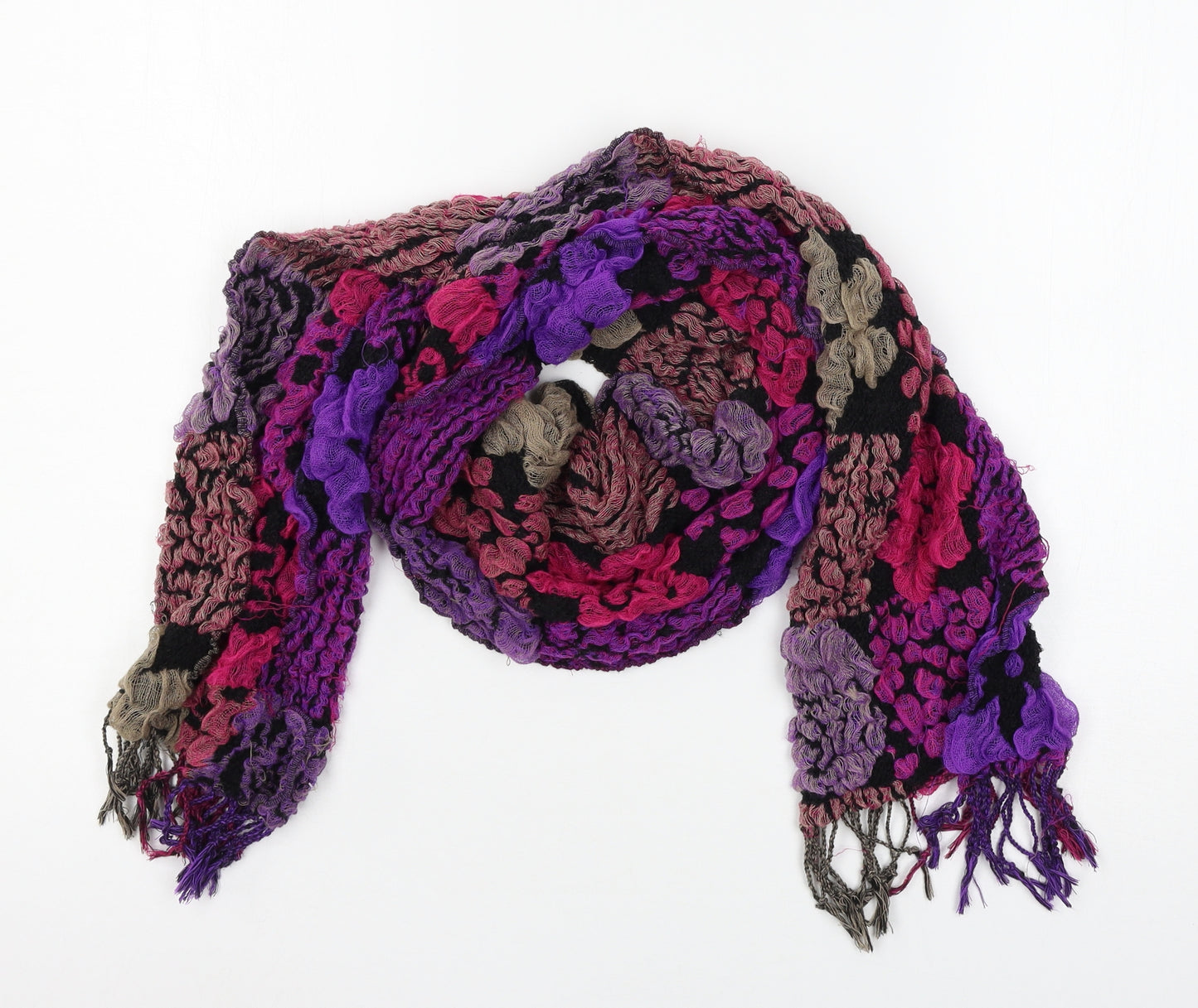 Preworn Womens Black Scarf