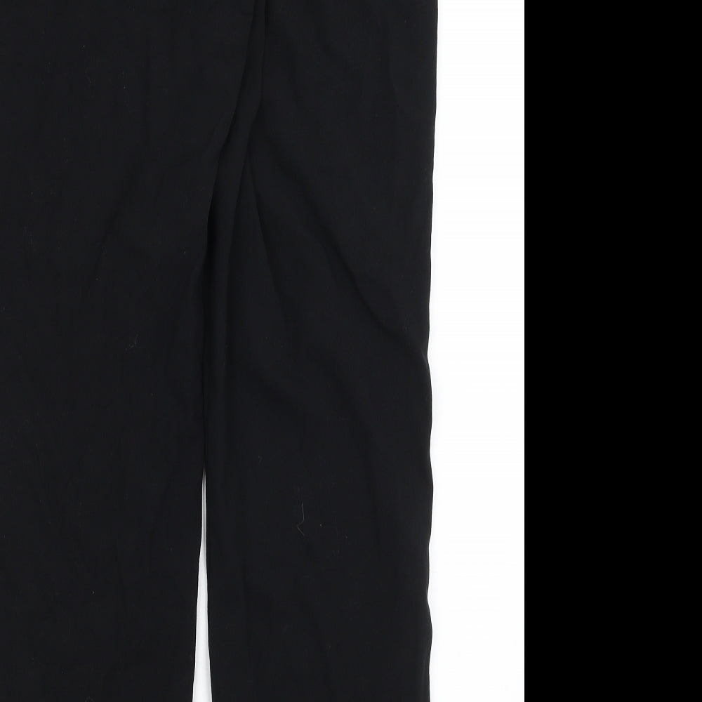 M&S Womens Black Dress Pants Trousers Size 10 L28 in
