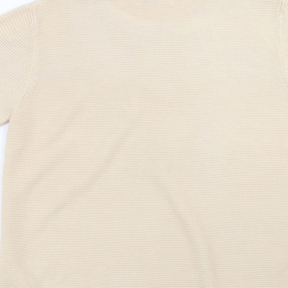 Marks and Spencer Womens Beige Knit Pullover Jumper Size 12