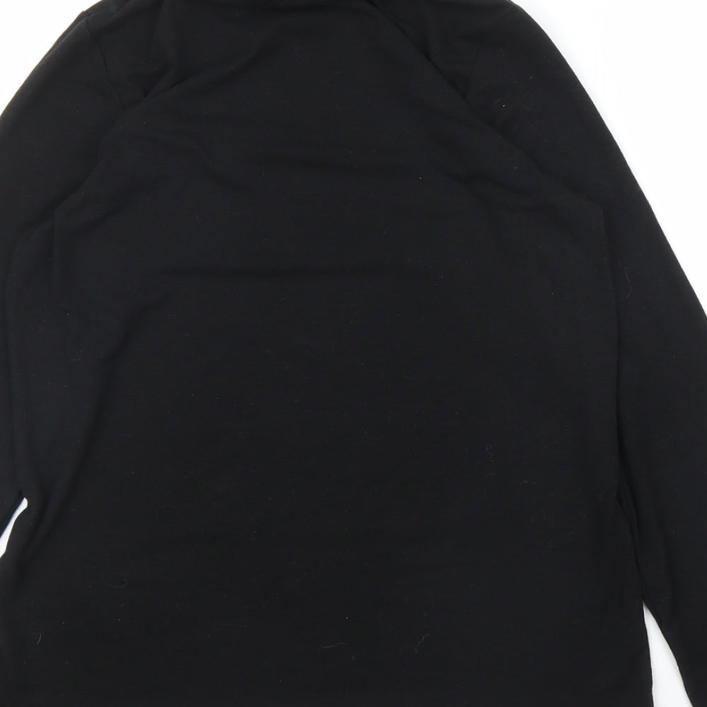 Preworn Womens Black Basic T-Shirt Size M