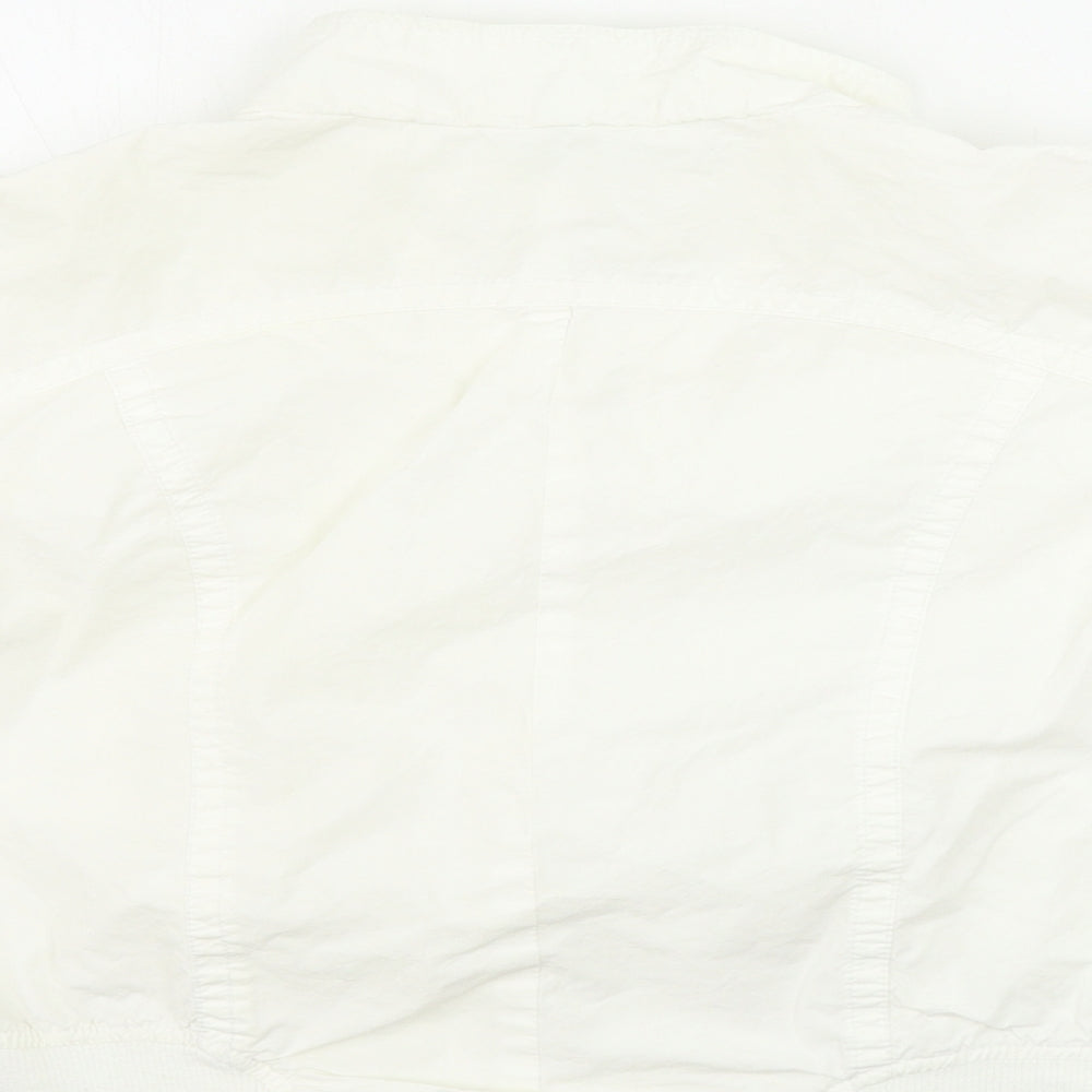 Preworn Womens White Jacket Coat Size 12