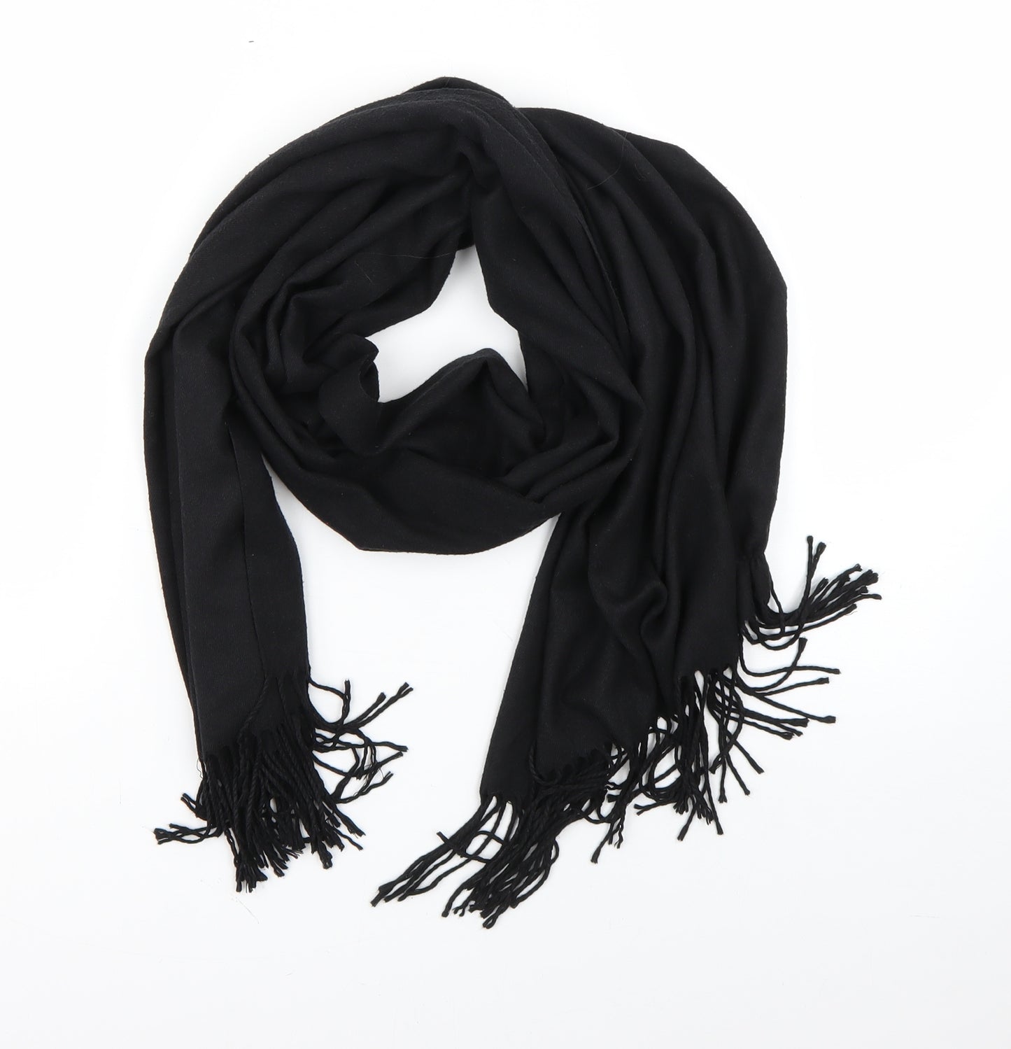 Preworn Unisex Black Scarf