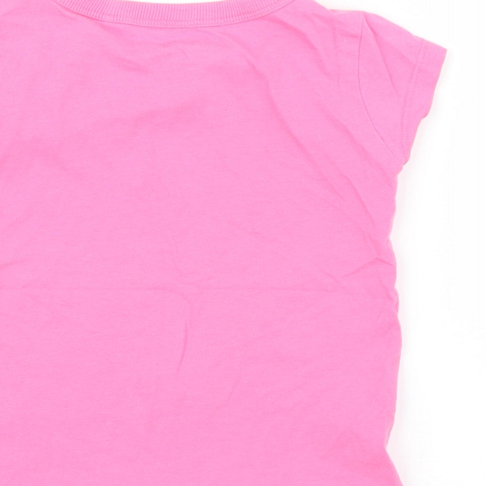NEXT Girls Pink Basic T-Shirt Size 3 Years