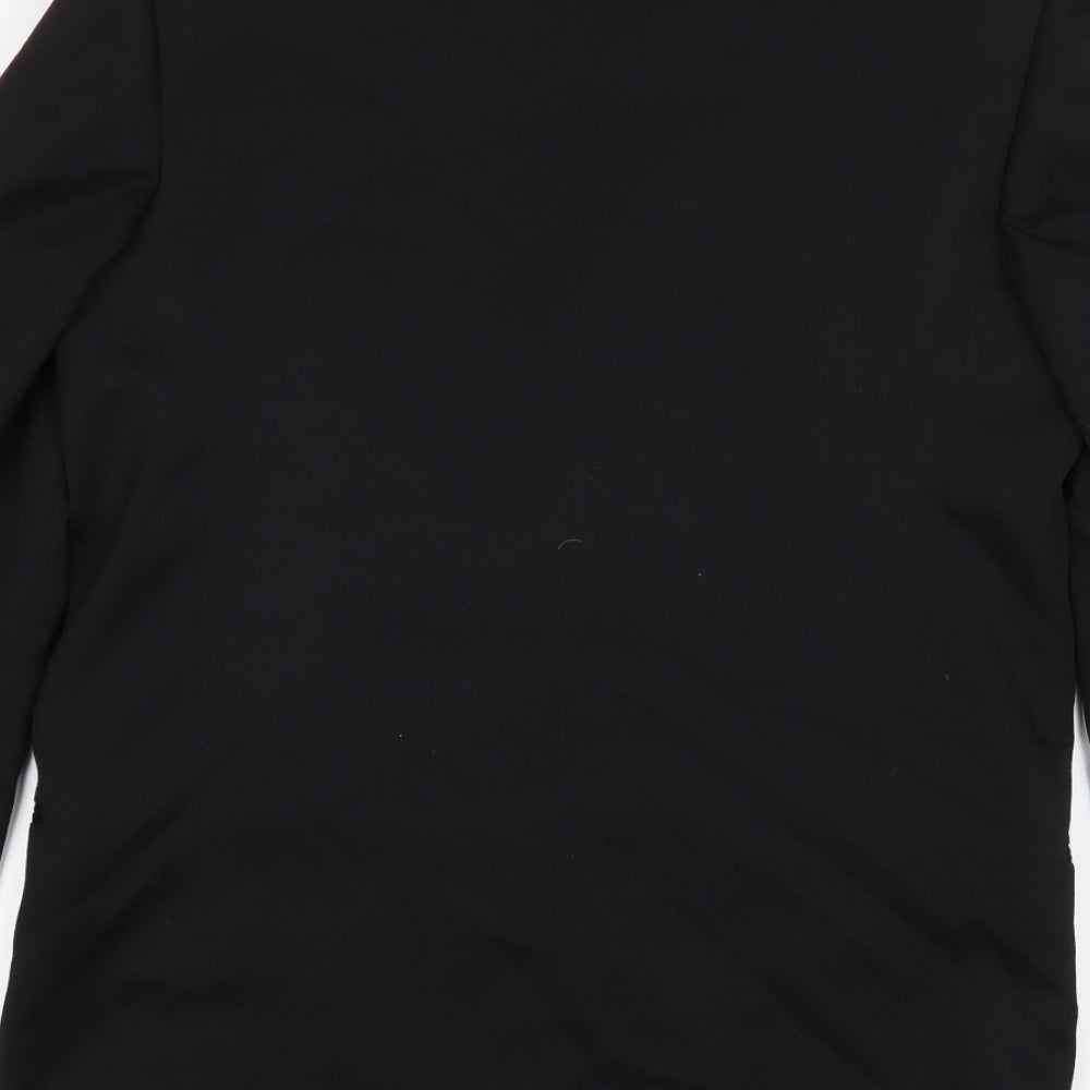 Stanley Blacker Mens Black Jacket Suit Jacket
