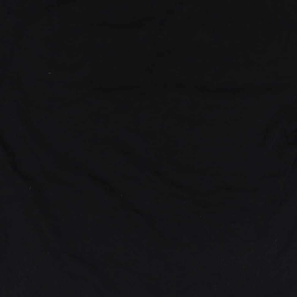 PULL & BEAR Womens Black Basic T-Shirt Size S