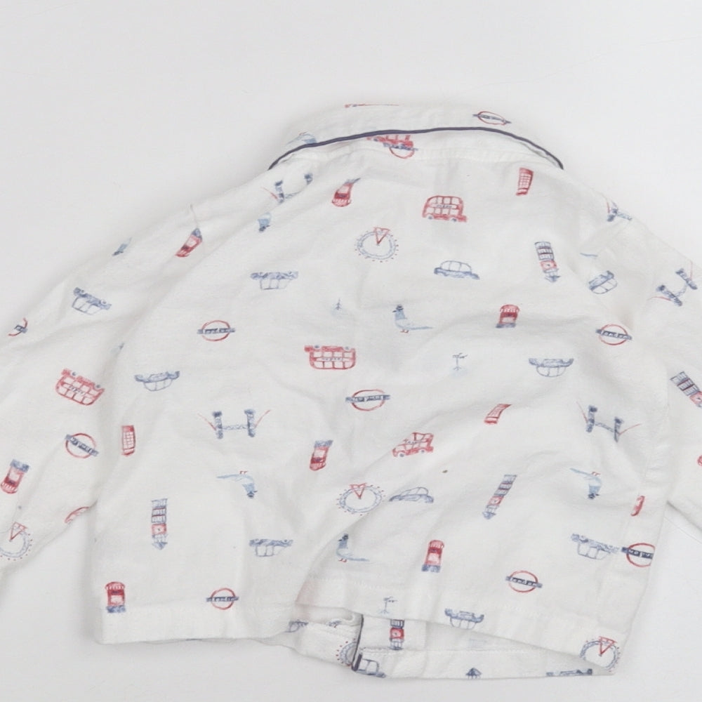 TU Baby White Basic Button-Up Size 6-9 Months
