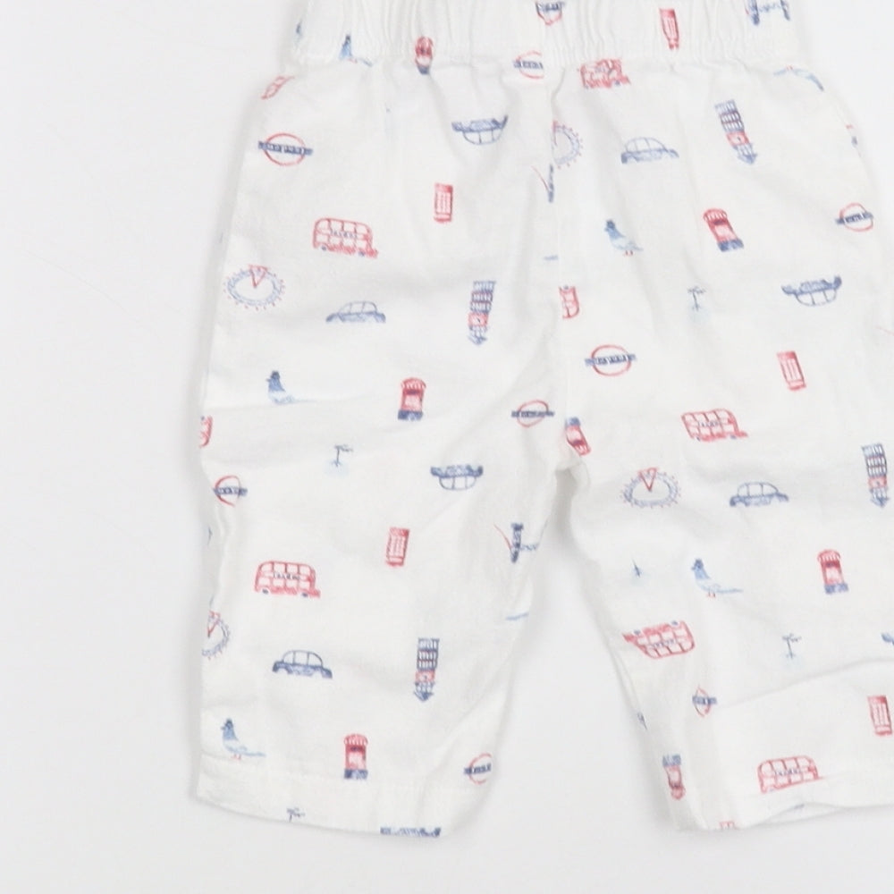 TU Baby White Sweatpants Trousers Size 6-9 Months