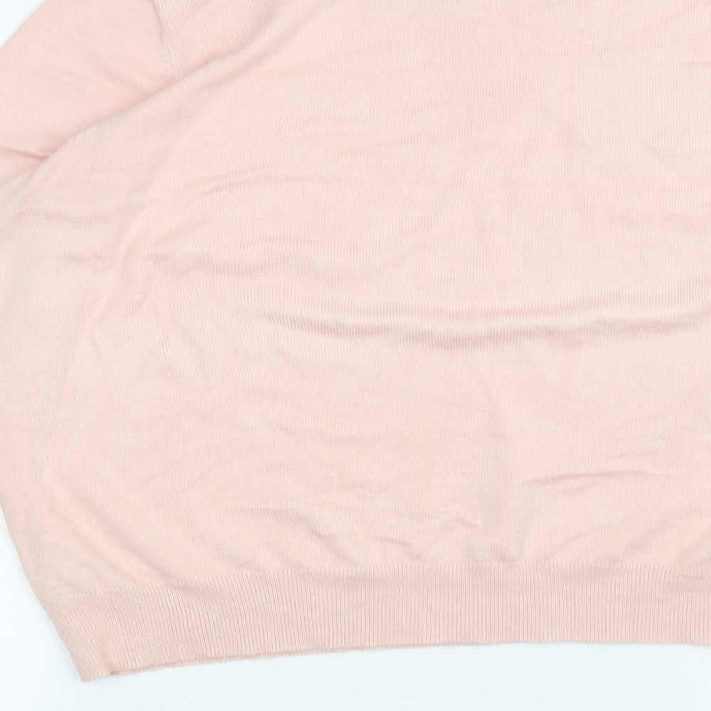Pebble bay Womens Pink Basic T-Shirt Size L