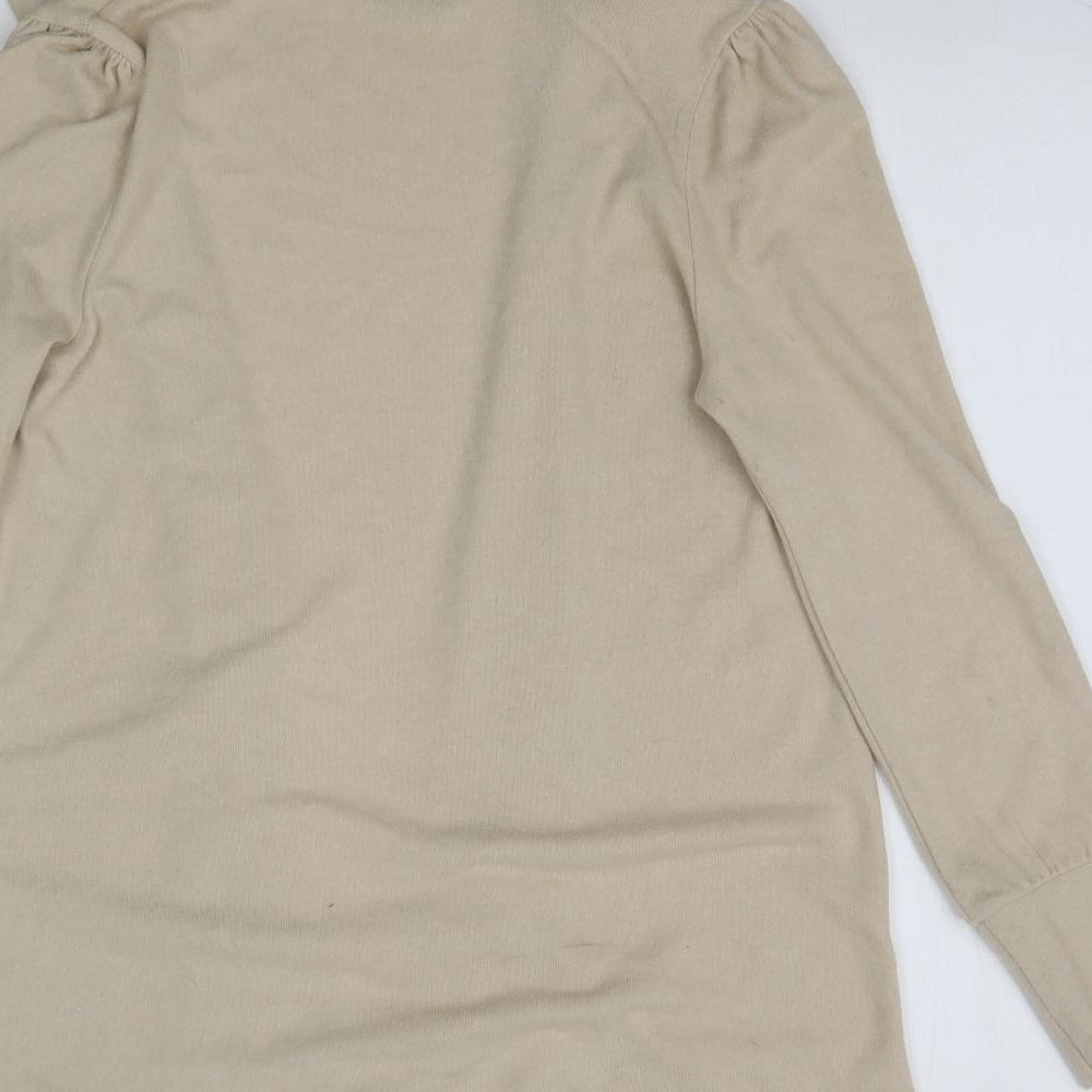 George Womens Beige Knit Cardigan Jumper Size S